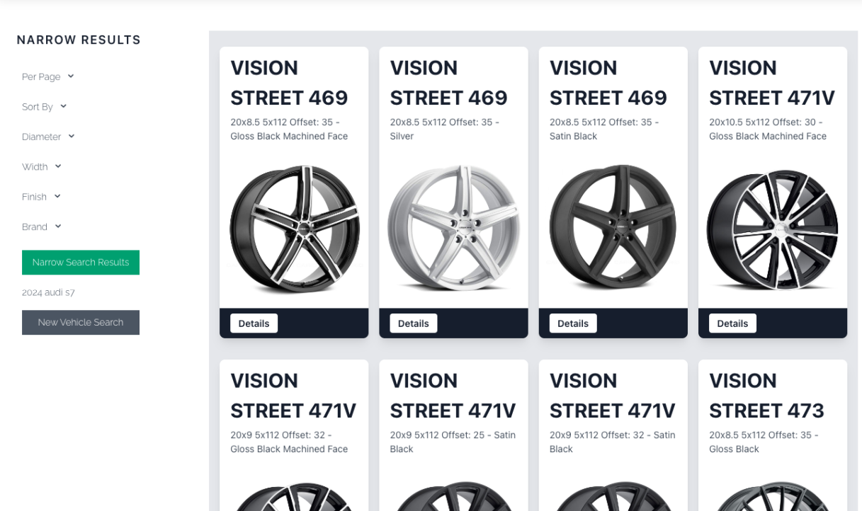 Wheel Search Results